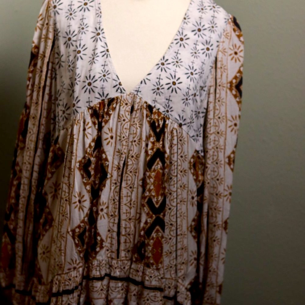 bohemian free people blouse/dress